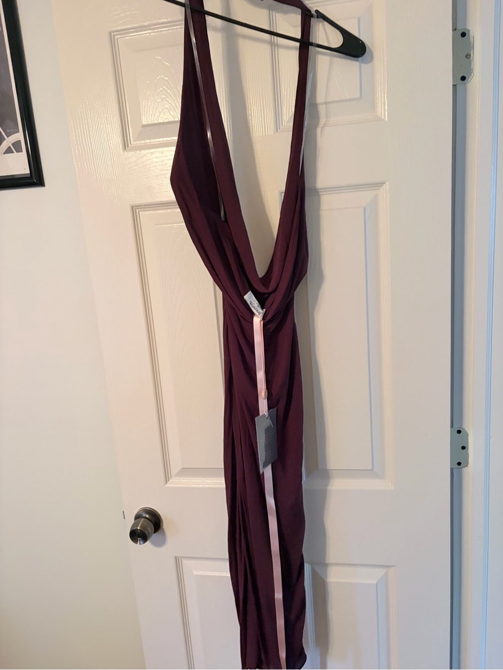 House of CB Florentina Halter Midi Dress in Port Royale Size Small - Picture 6 of 8